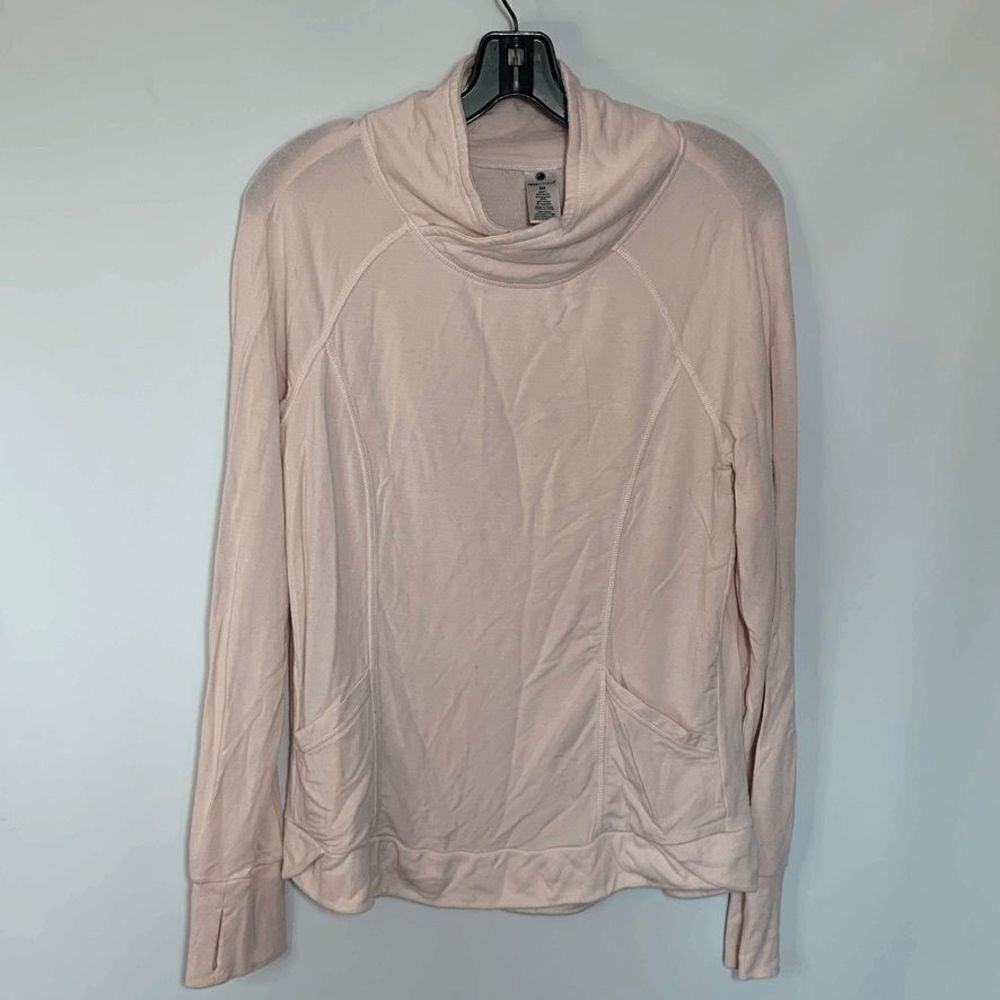 Yogalicious Women's Pullover Sweatshirt Long Sleeve Ballerina Stretch Pink Small